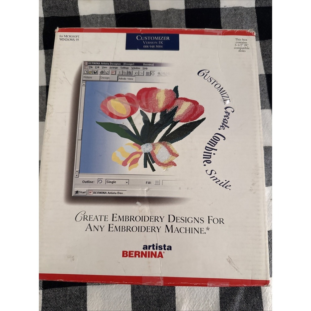 Bernina Artista Embroidery Software Kit Microsoft 95 Customizer Version 1 K